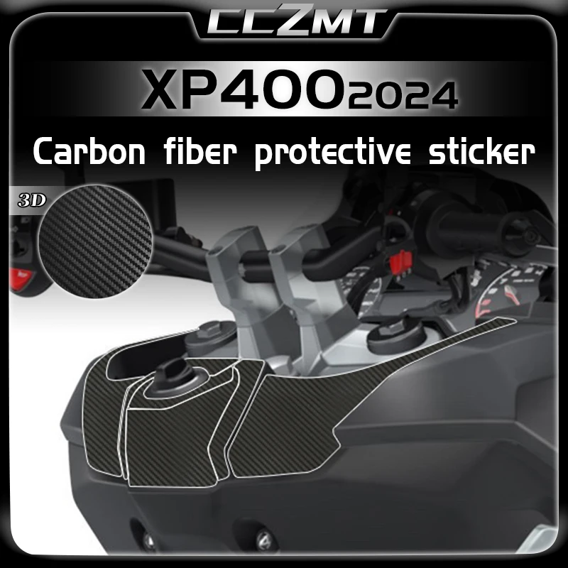 For Peugeot XP400 XP 400 XP400GT 2024 Carbon Fiber 3D Protective Film Sticker Full Body Film Modification Accessories