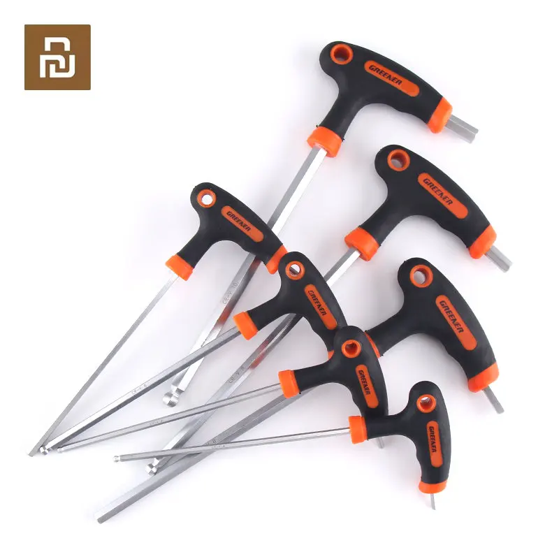 

Mijia Greener Allen Key Set Hex Wrench Screwdriver Set 2/2.5/3/4/5/6/8/10mm Flat/Ball Head Hexagon Spanner