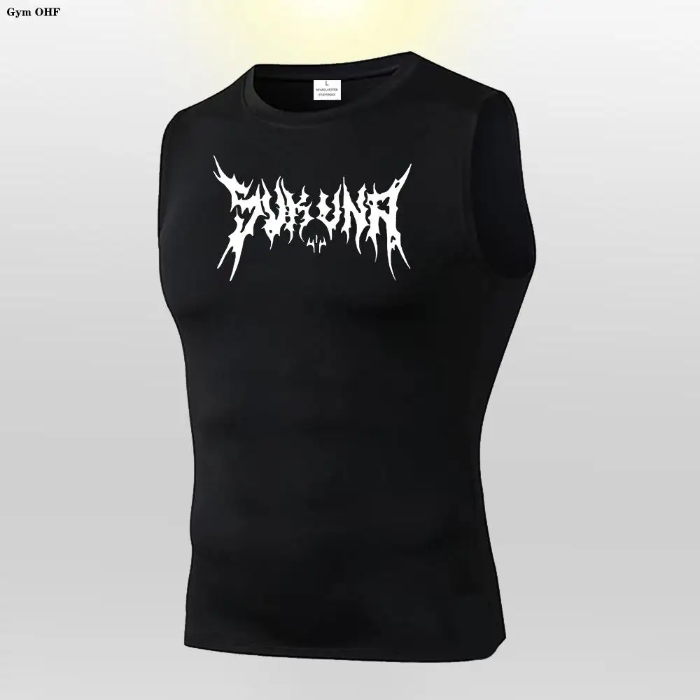 Compression Tank Top Men Gym Shirt Sleeveless Quick Dry Solid Sportswear Male Fitness Bodybuilding Vest Workout Muscle