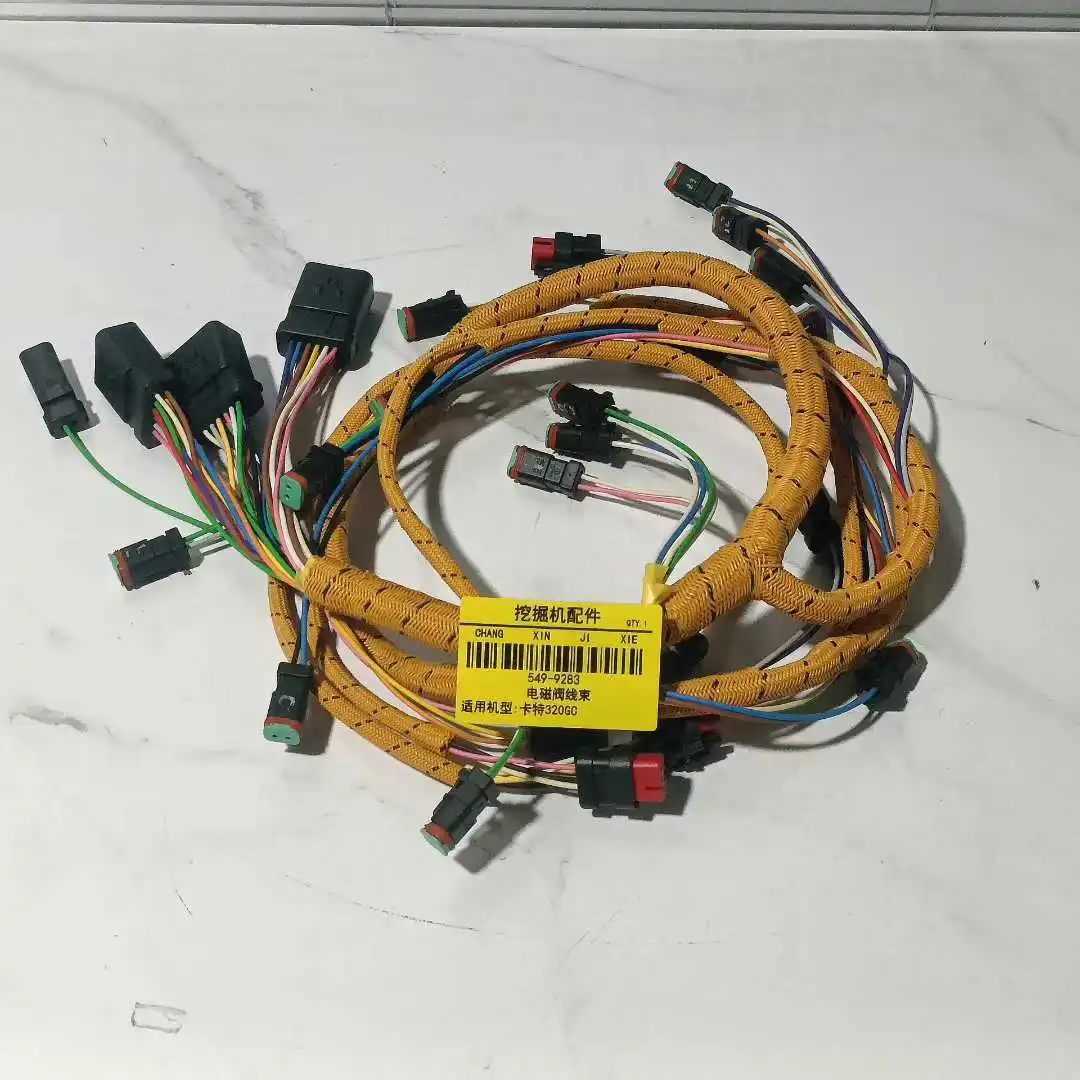 

549-9283 525-2620 Distribution Solenoid Valve Wiring Harness for Caterpillar 320GC 330GC Parts Wire Cable Exacavator