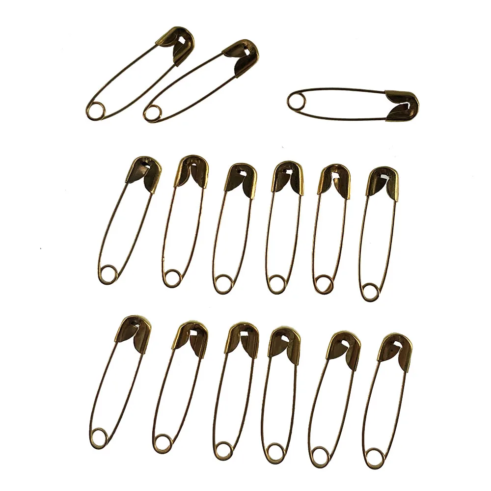 200Pcs Alloy Black Small Safety Pins Findings Brooch Sewing Tool Knitting Stitch Marker Tag Pins Clips DIY Craft Supplies 5x18mm