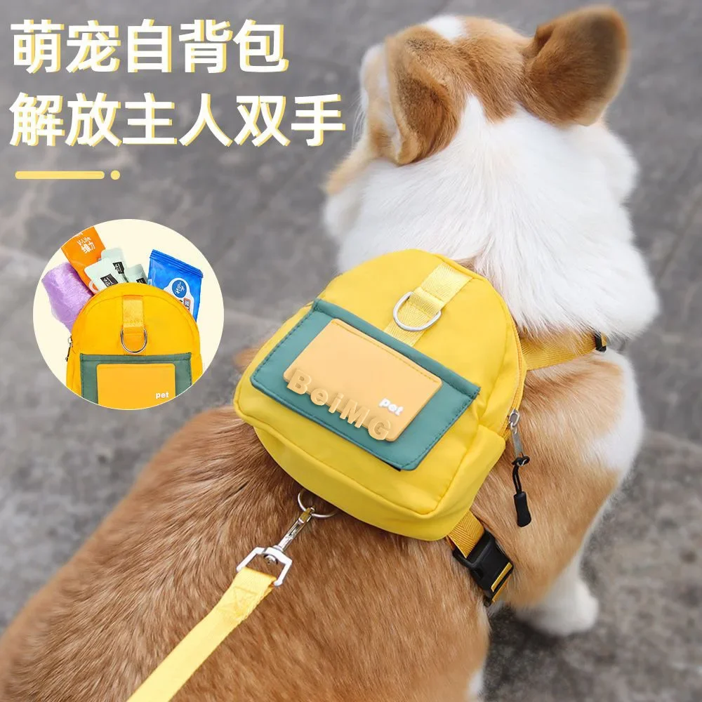 

New Pet Backpack Cartoon Dog Book Bag Cat Outdoor Travel Dog Carrier Pets Bag Pet Products Для Собак