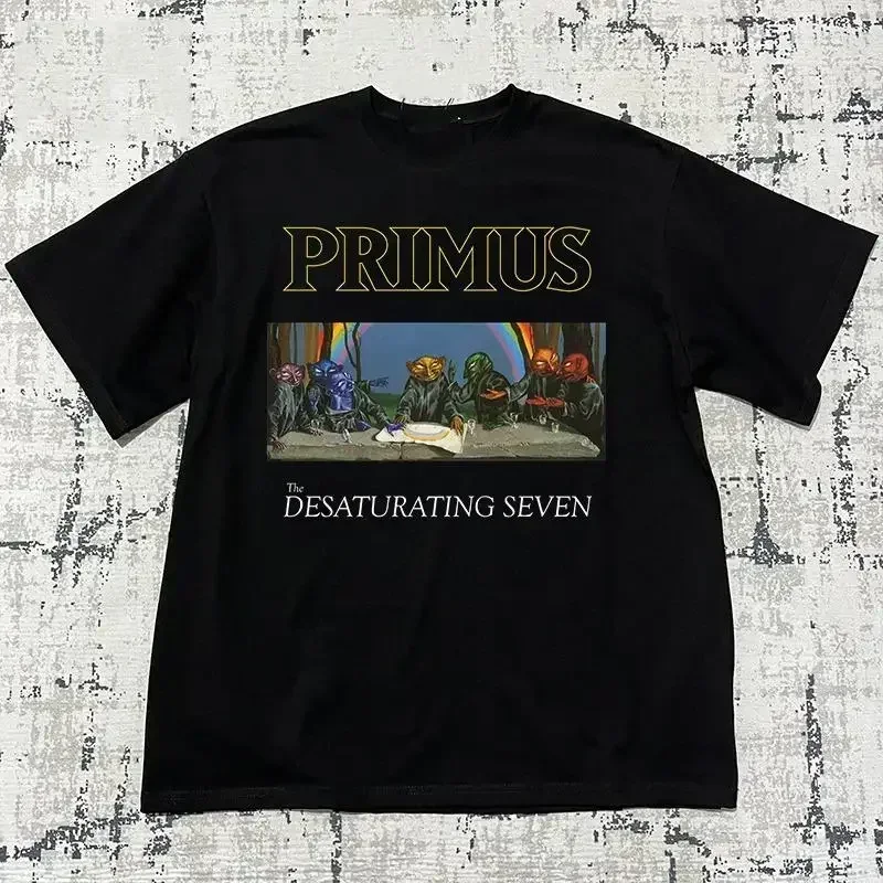 Primus band The Desaturating Seven Album Cotton T Shirt Full Size S 5XL ET1296