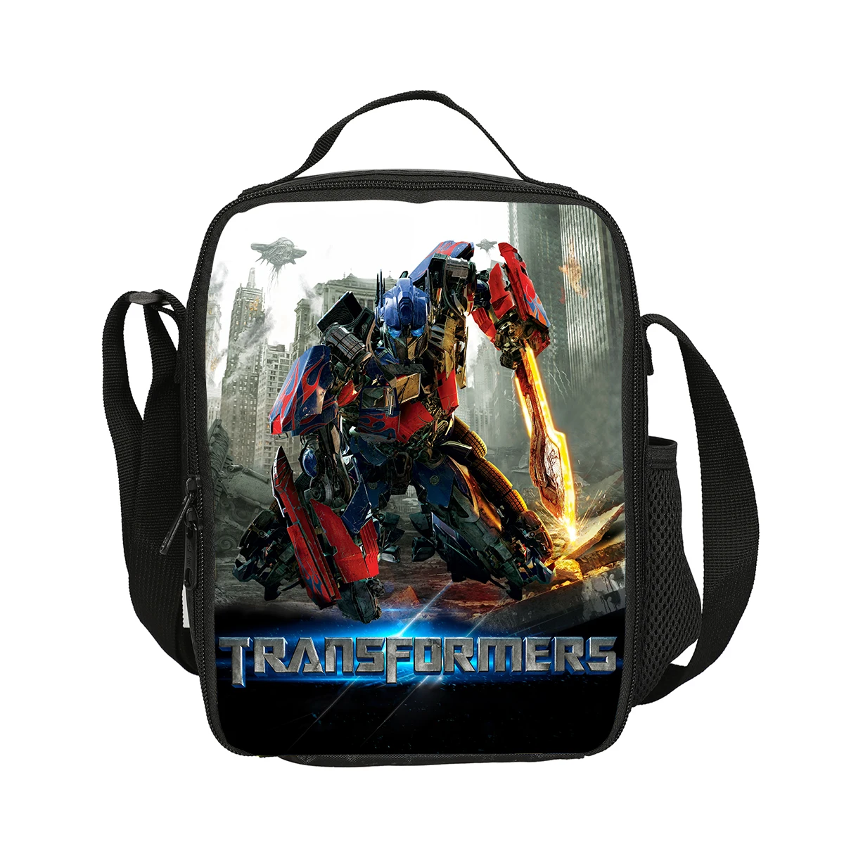 

Т-трансформеры фильмов с сумками для обеда для мальчиков и девочек, сумки для обеда для школы, детские сумки для пикника с принтами, детская сумка-холодильник для школы