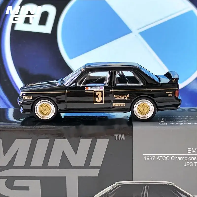 

Модель автомобиля из литого сплава MINI GT 1/64 Minigt #608 M3 No. 3 Winner JPS ATCC