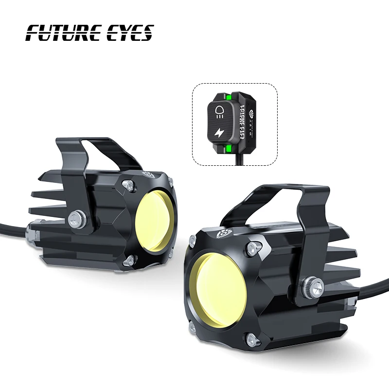 NewFUTURE EYES F150-S Backlight Switch Fog LED Mini Hidden Motorcycle Auxiliary Light