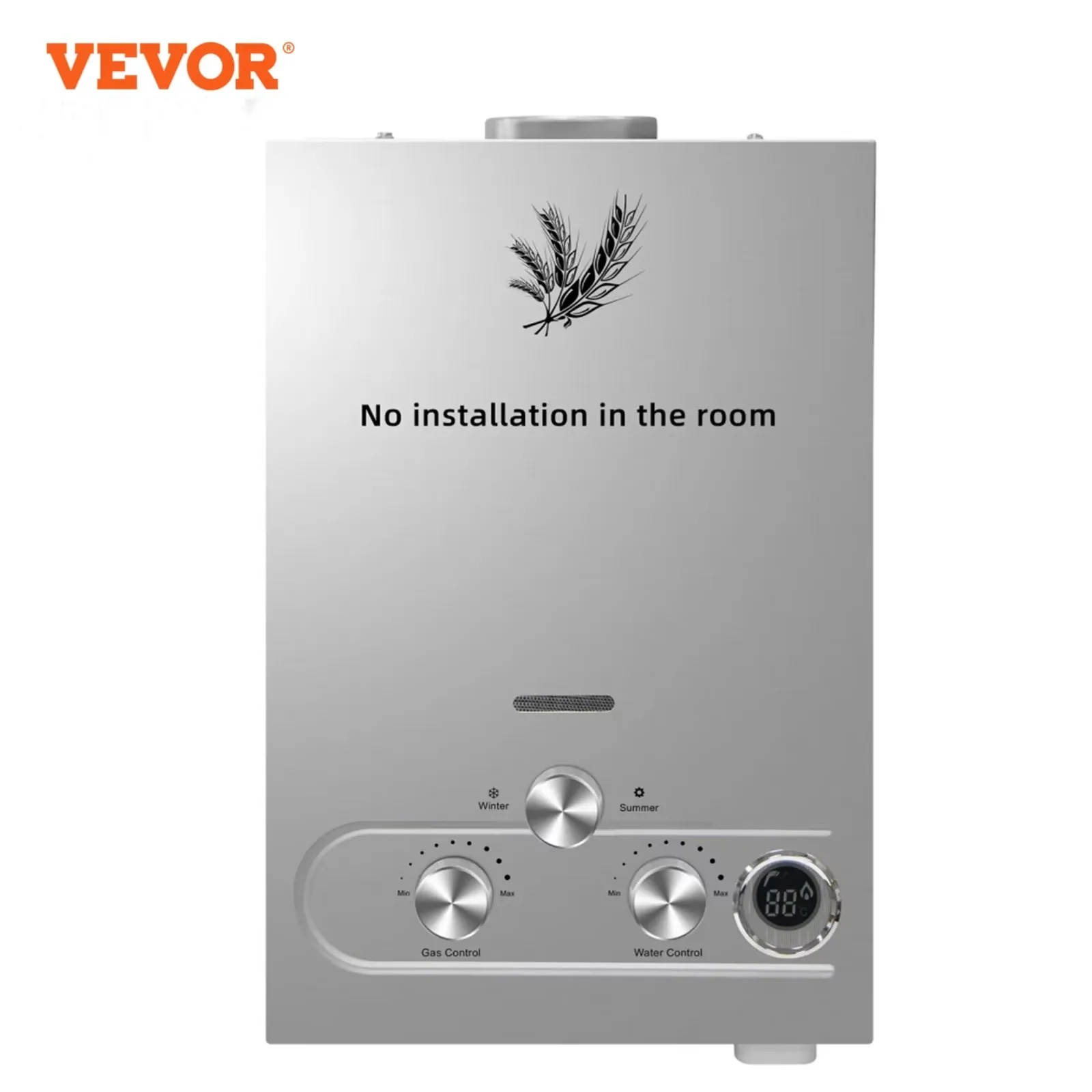 VEVOR LPG Liquefied Petroleum Gas Water Heater 6-18L Petroleum Gas Propane Butane Water Heater Home Appliance Water Heaters ﻿