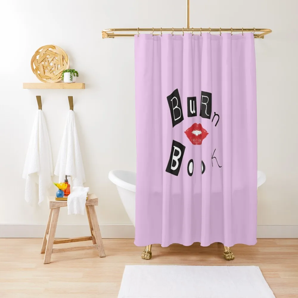 

Mean Girls Burn Book Shower Curtain Set For Bathroom Bathroom Accessory Bathroom Box Waterproof Fabric Shower Curtain
