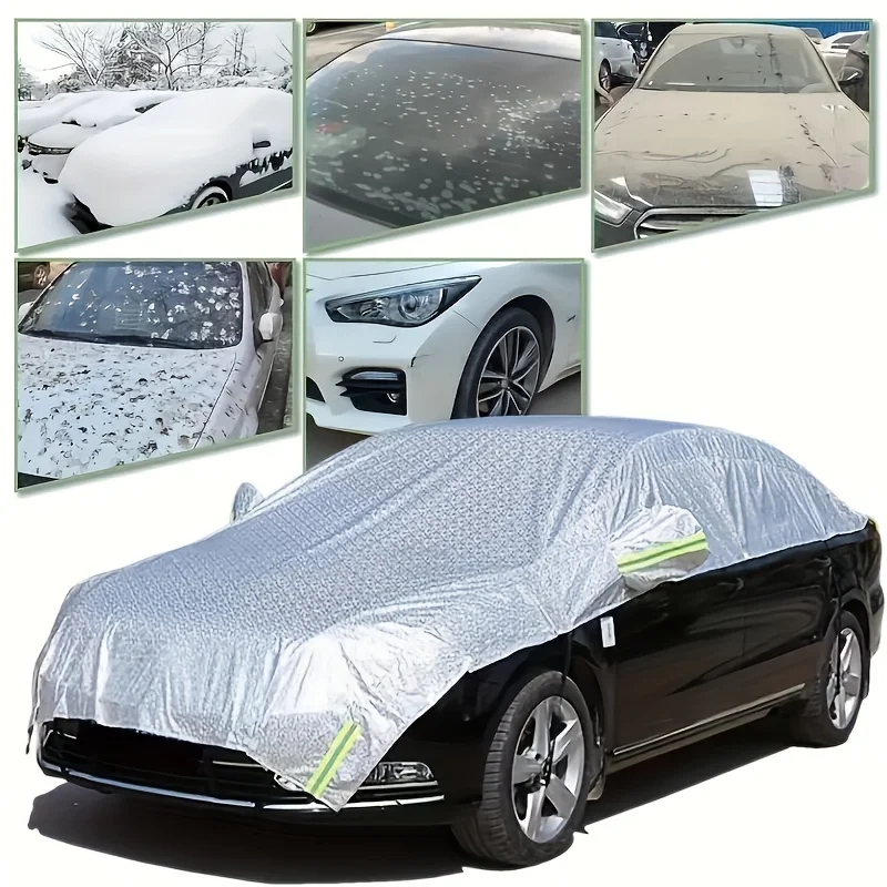 All-Season Car Snow Shield - Multi-Layer Frost Protection & Sunshade, Anti-Freeze Glass Guard for Vehicles