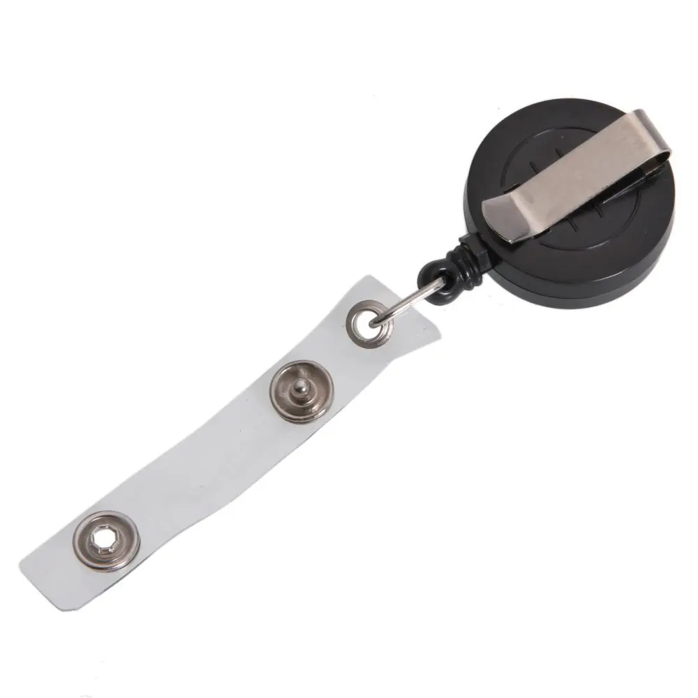Superior  New 50 PCS Retractable Reel With Belt Clip For Keys-Ids-Badges Black