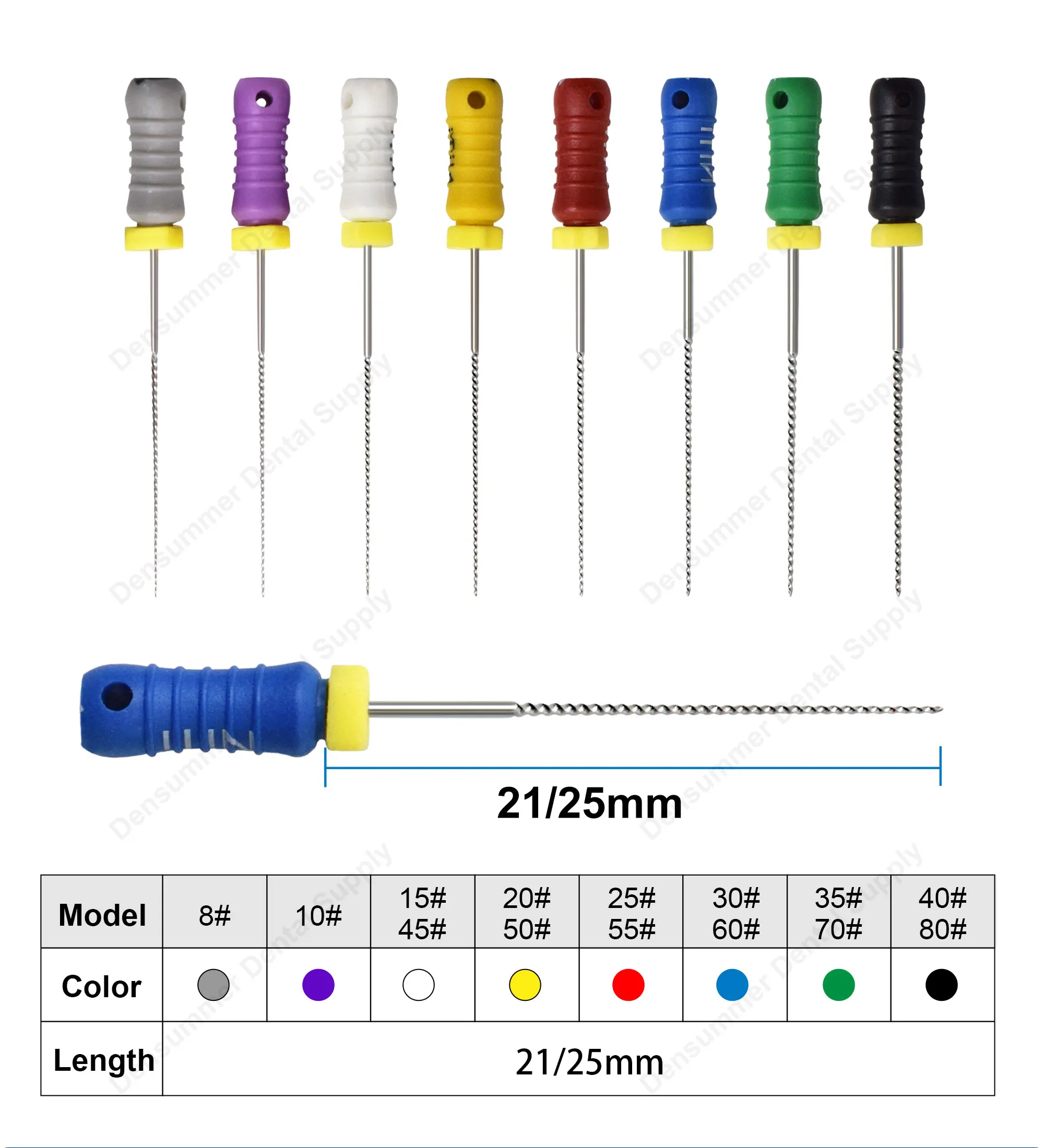 3Boxs Dental Instrument Tool K files Endodontic Stainless Steel K Files Canal Handuse Files Used For Root Cleaning Dentistry