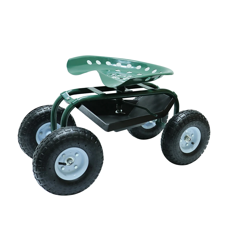 Garden tools car seat chair car garden car export quality cart travel trailer cart with wheel garden cart