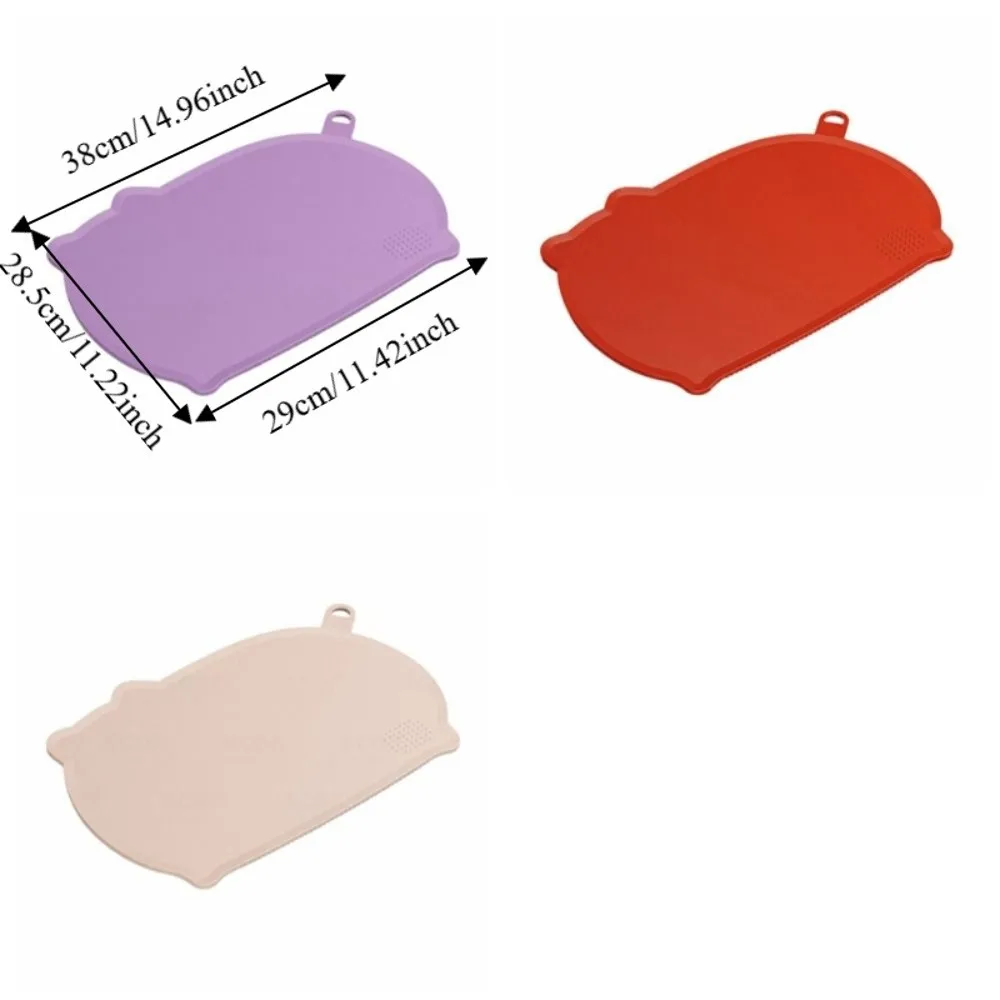 Kitchen Tools Non-Slip Anti-Mildew Cutting Board Double-Sided Soft Chopping Board Thickened Hangable Fruit Cutting Board Camping
