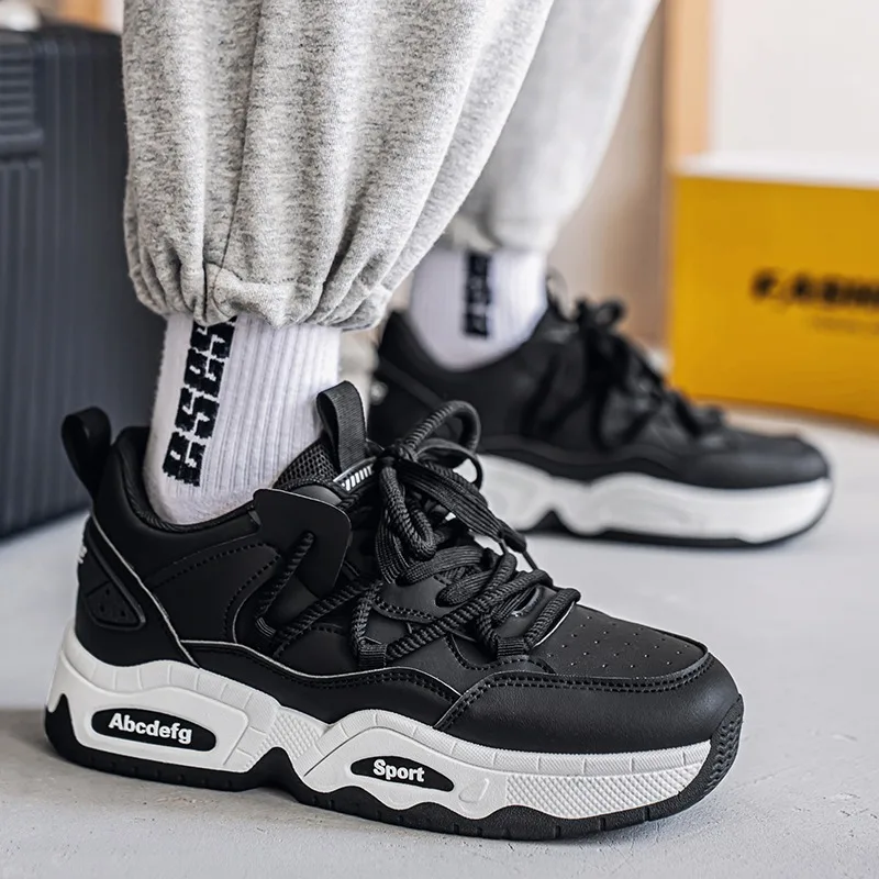 

Мужские повседневные спортивные кроссовки в стиле Dad Shoes, слипоны с круглым носком, резиновой подошвой, удобной сетчатой внутренней отделкой, унисекс, в стиле Old School.