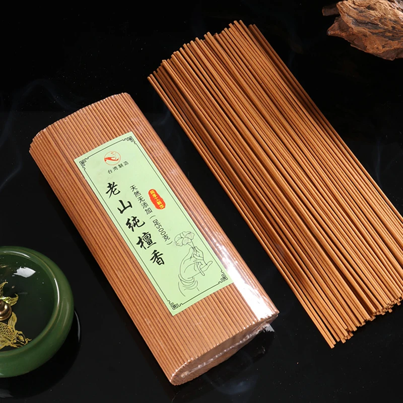 Natürliche, unverfälschte 500g indische Laoshan Sandelholz-Räucherstäbchen 23/28/32cm Großhandel Haushaltsduft Teeraum-Räucherstäbchen