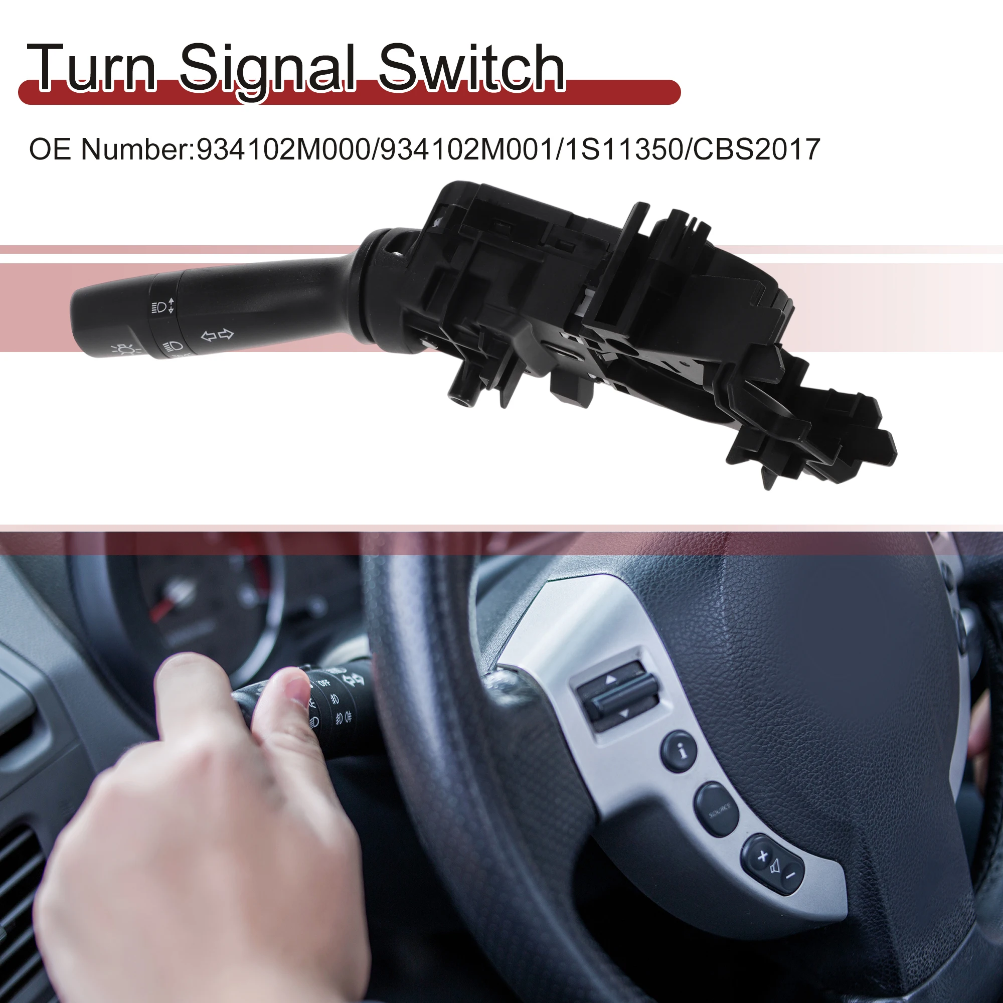 

UXCELL No.934102M000/934102M001/1S11350 Turn Signal Switch for Hyundai Accent 2015