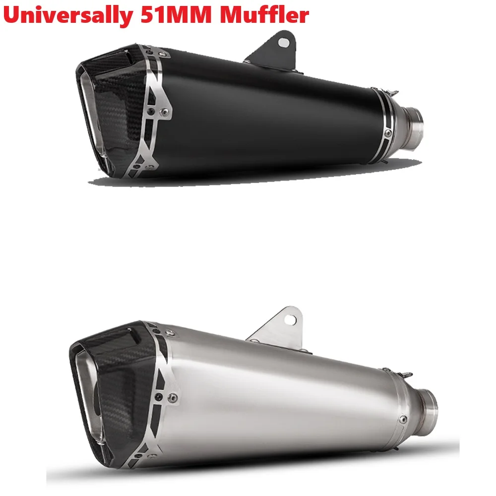 

Motorcycle exhaust silencer, 51MM pipe Original Inlet,fit for the R7,R1,R3, Mt03,zx6r,z900,Zx10r,MT07, XSR900,mt10