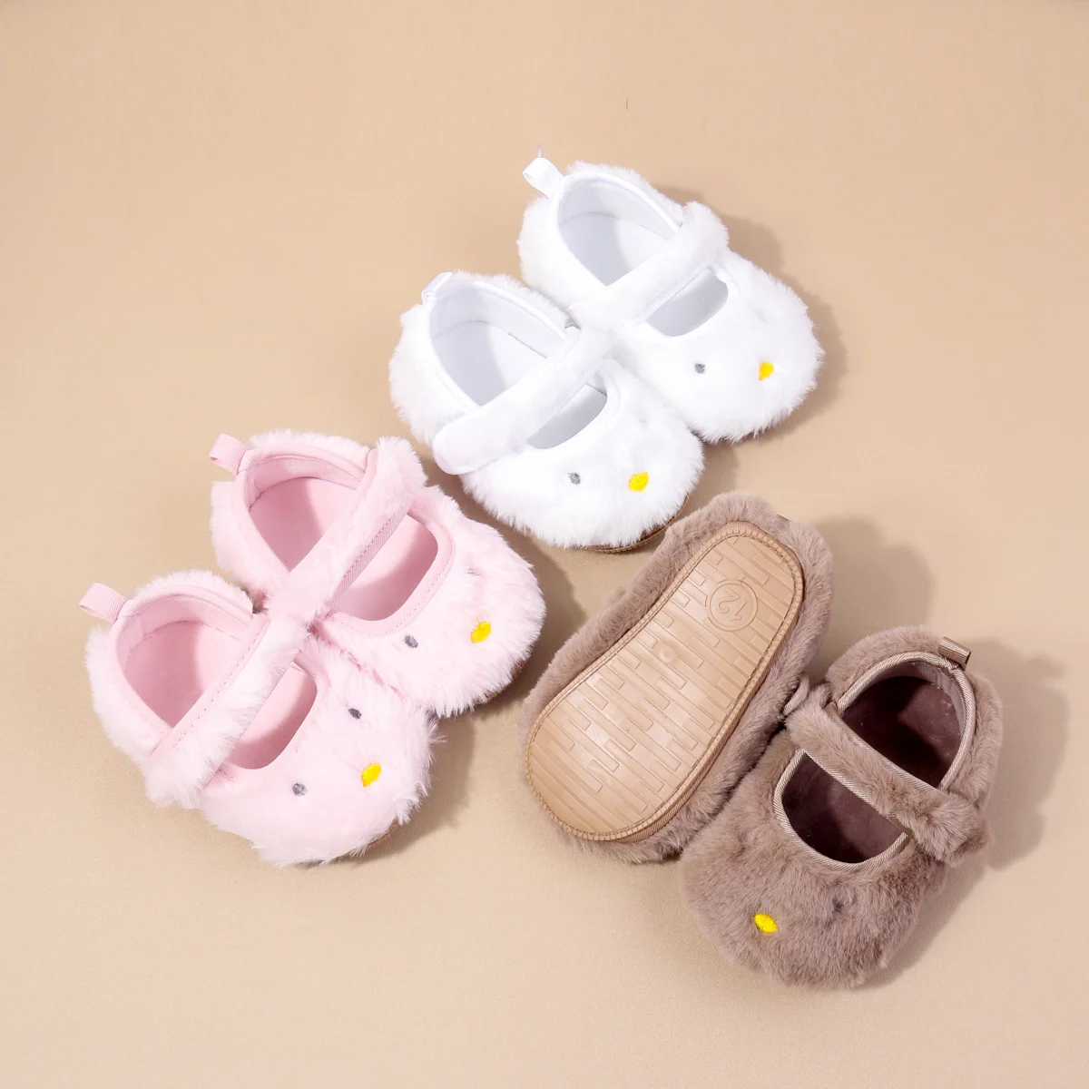 

2025 New Style Baby Walking Shoes Fine Combed Cotton Soft-Topped Front Shoes Cartoon Character Baby Shoes