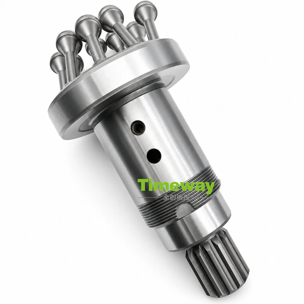 83009578 Hydraulic Motor Parts H1B Motor Drive Shaft for H1B060 Danfoss Bent Axis Motors Spline Shaft with Pistons T14-L137.6mm