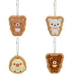 New Cute Anime Rilakkuma Korilakkuma Bear Kiiroitori Chick Plush Keychains Small Pendant Kids Stuffed Toys For Children Gifts