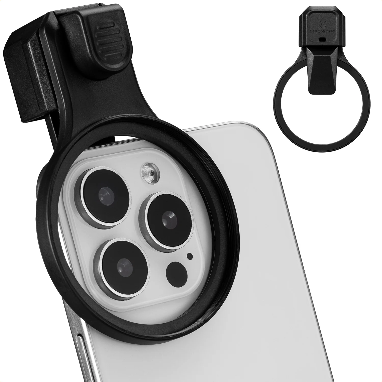Filtr K&F Concept 67mm z klipsem do telefonu, filtr ND 58mm 67mm, filtr CPL, filtr dyfuzyjny czarny, uniwersalny do iPhone'a i Samsunga — zdjęcie produktu 6