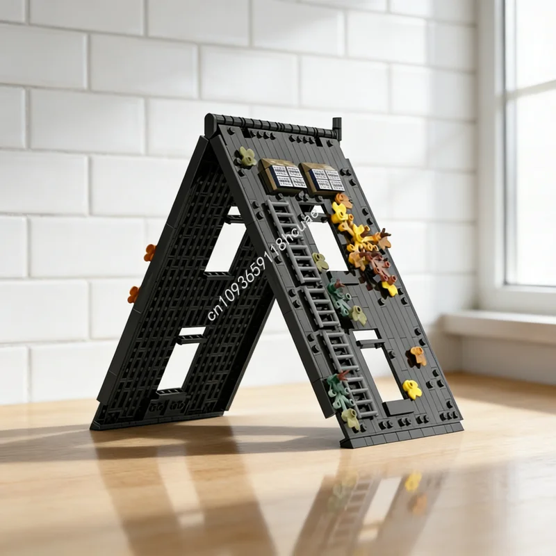 

415pcs MOC Modified A Frame Cabin Roof Ideas CUUSOO Model Building Blocks Architecture Christmas Gifts Idea Toy Education