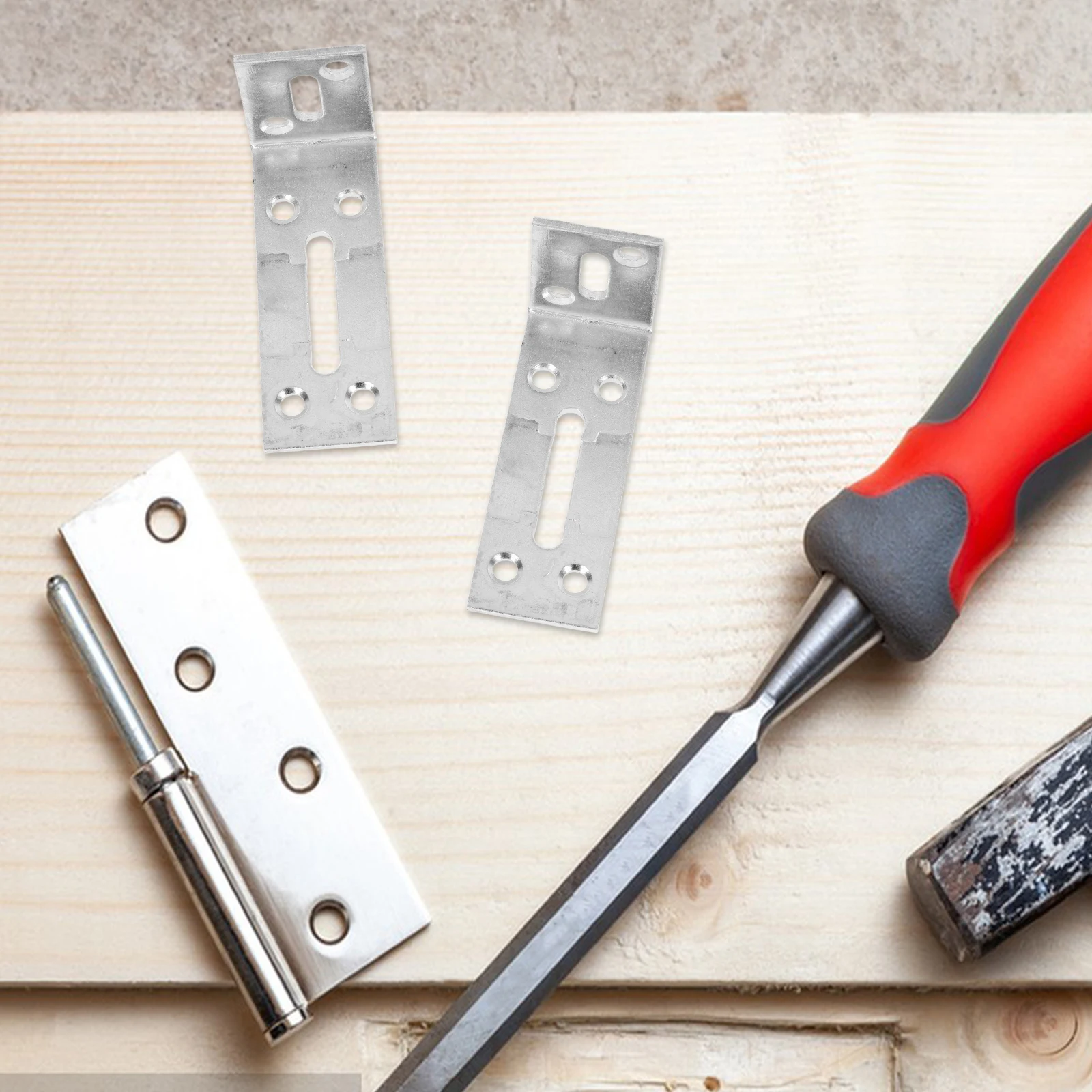 

6pcs Stainless Steel Brackets Adjustable HeavyDuty LShape Shelf Support Corner Brackets for Furniture Hardware