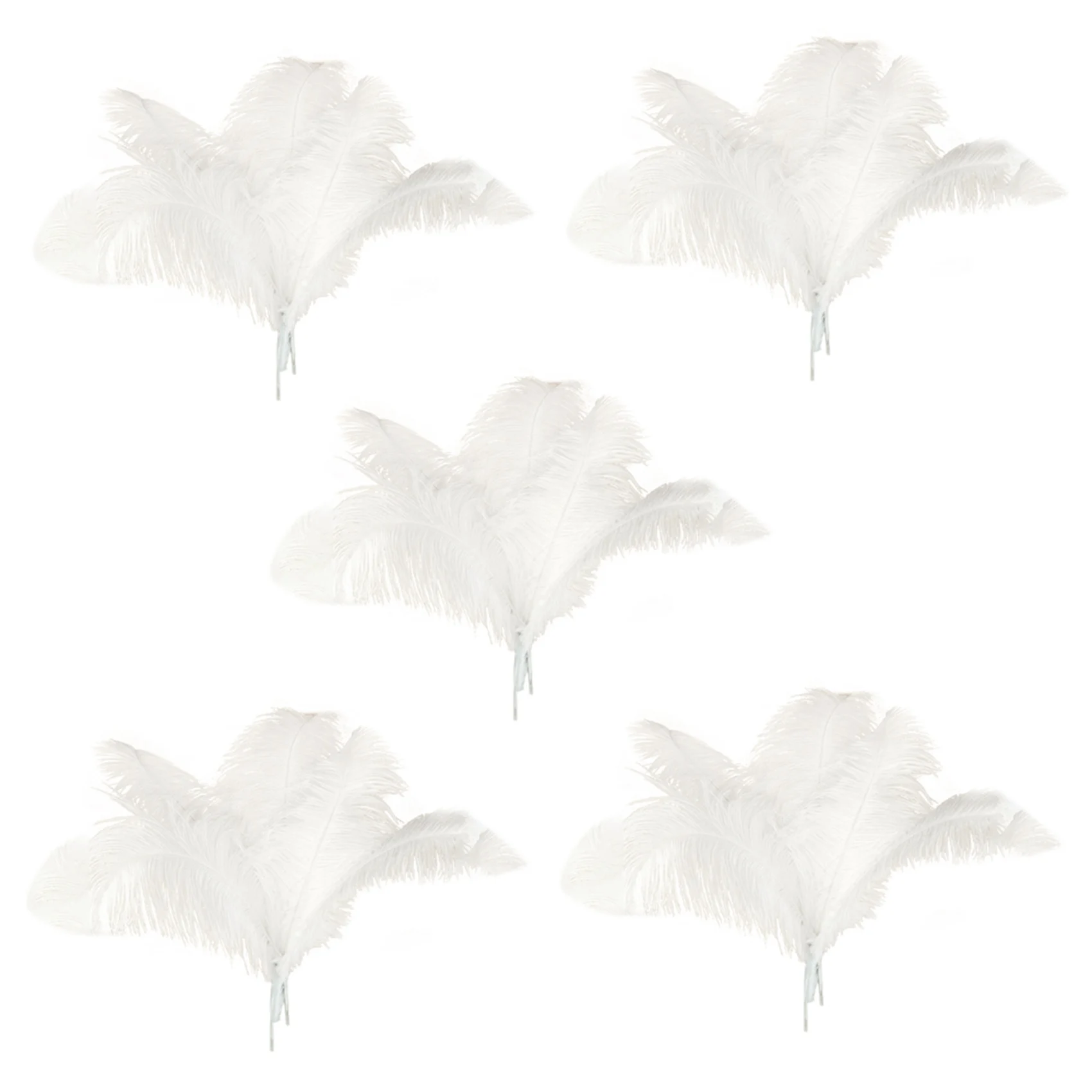 

ABAH-50 Pcs Natural Ostrich Feathers Wedding Party Decoration White 45-50Cm