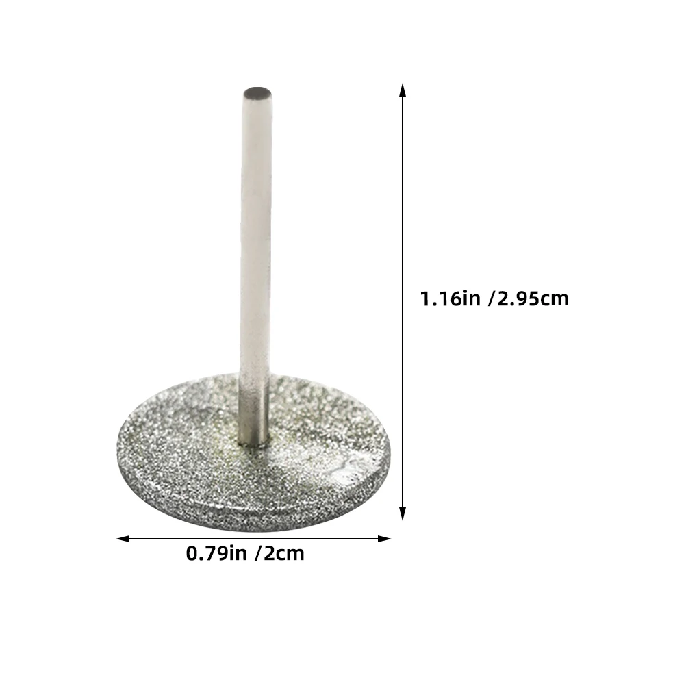 Punte di ricambio per trapano elettrico per unghie 2 pezzi Fasce abrasive per manicure Pedicure Rimozione cuticola Accessori per la cura della pelle del piede Accessori in metallo duro