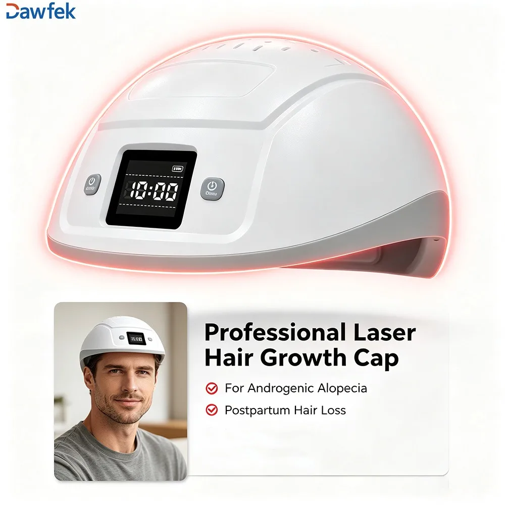 Dawfek LLLT Laser Hair Growth Helmet 448 Diodes 650nm Professional Red Light Therapy Hair Loss Prevention Instrument