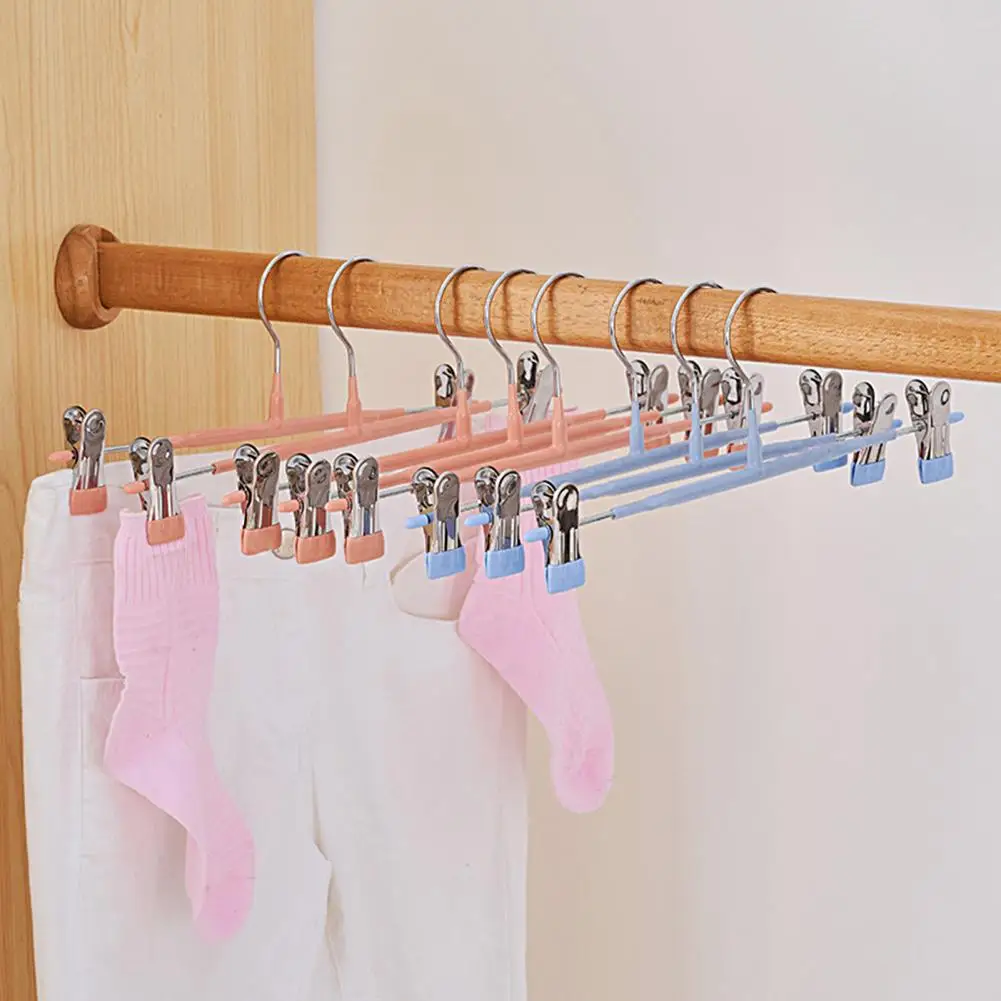 2Pcs Clothes Hangers Practical Eco-friendly Pants Clips Pants Coat Skirt Trousers Closet Hanging Clips for Bathroom