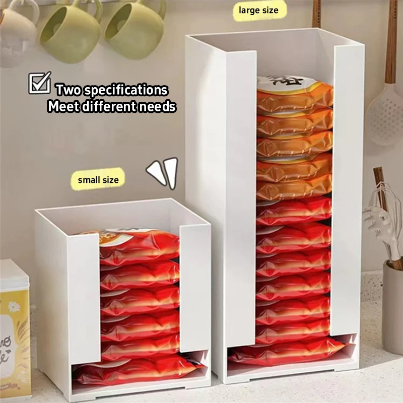 Multi Functional Instant Noodle Storage Box Kitchen Organizer for Ramen Cups Perfect for Pantry Organization Food Storage