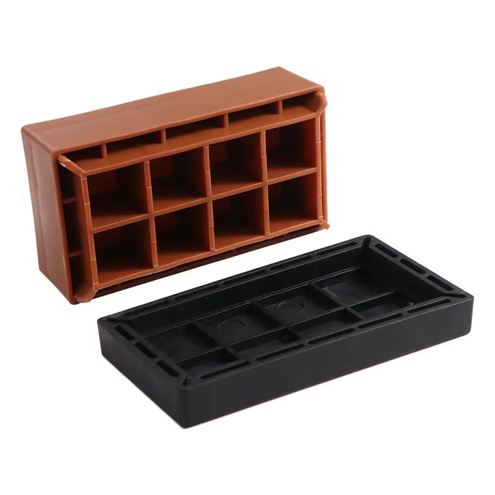 Almohadilla de pie ajustable para muebles, elevadores de escritorio antideslizantes, elevador de muebles de cama, soporte para mesa y silla con absorción de impacto en forma de Chocolate