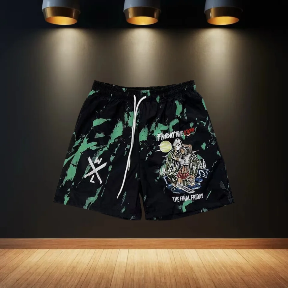 

2025 New Fashion Trend Daily Men's Quick-drying Versatile Shorts Breathable and Comfortable High Street Women's Printing 3D