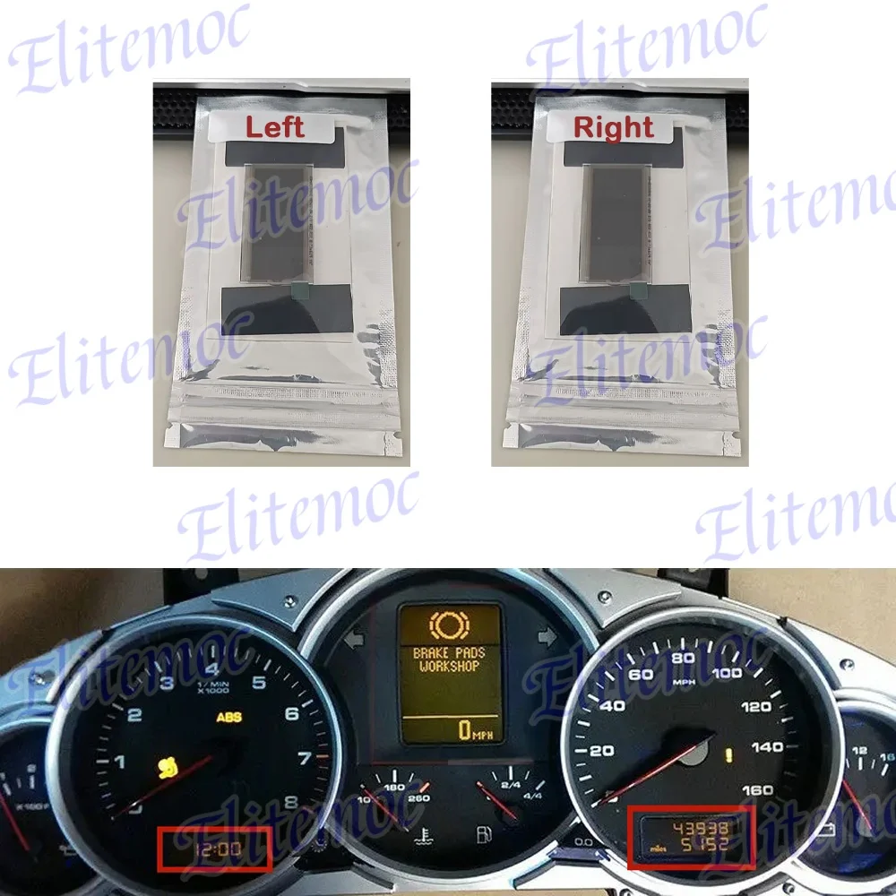 

Left/Right LCD Display For 2003-2009 Porsche Cayenne Touareg Instrument Cluster Dashboard Screen Replacement
