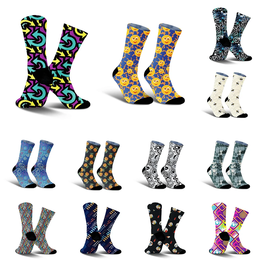 

For AdventureLoving Cyclists:Unisex spray painted socks quick moisture - wicking, rugged designs, durable, ready for any terrain
