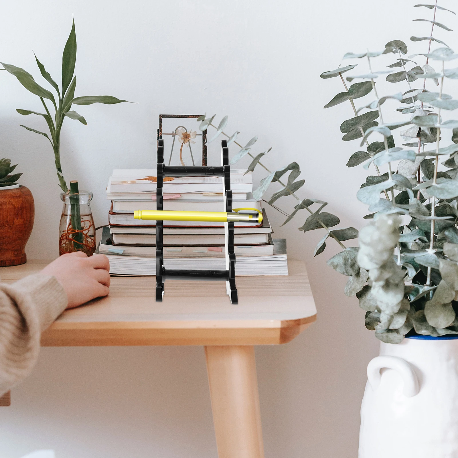 

3Pcs Pen Display Rack Plastic Storage Box Durable Transparent Design for Home Office Study 128 Plastic Storage Box