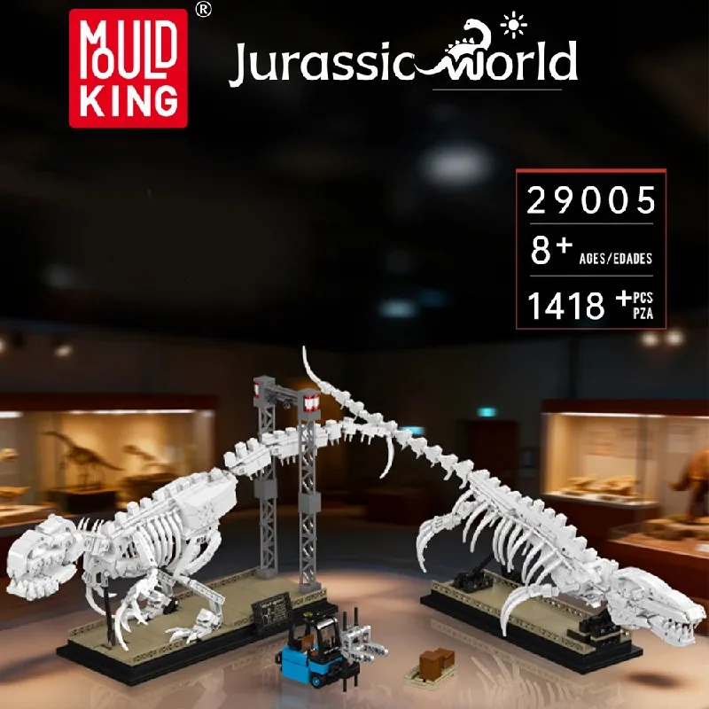 

1418PCS Dinosaur Fossil Building Blocks Model CreativeToys DIY Assembly Model Bricks Puzzle Collection Display Xmas Toys Gifts