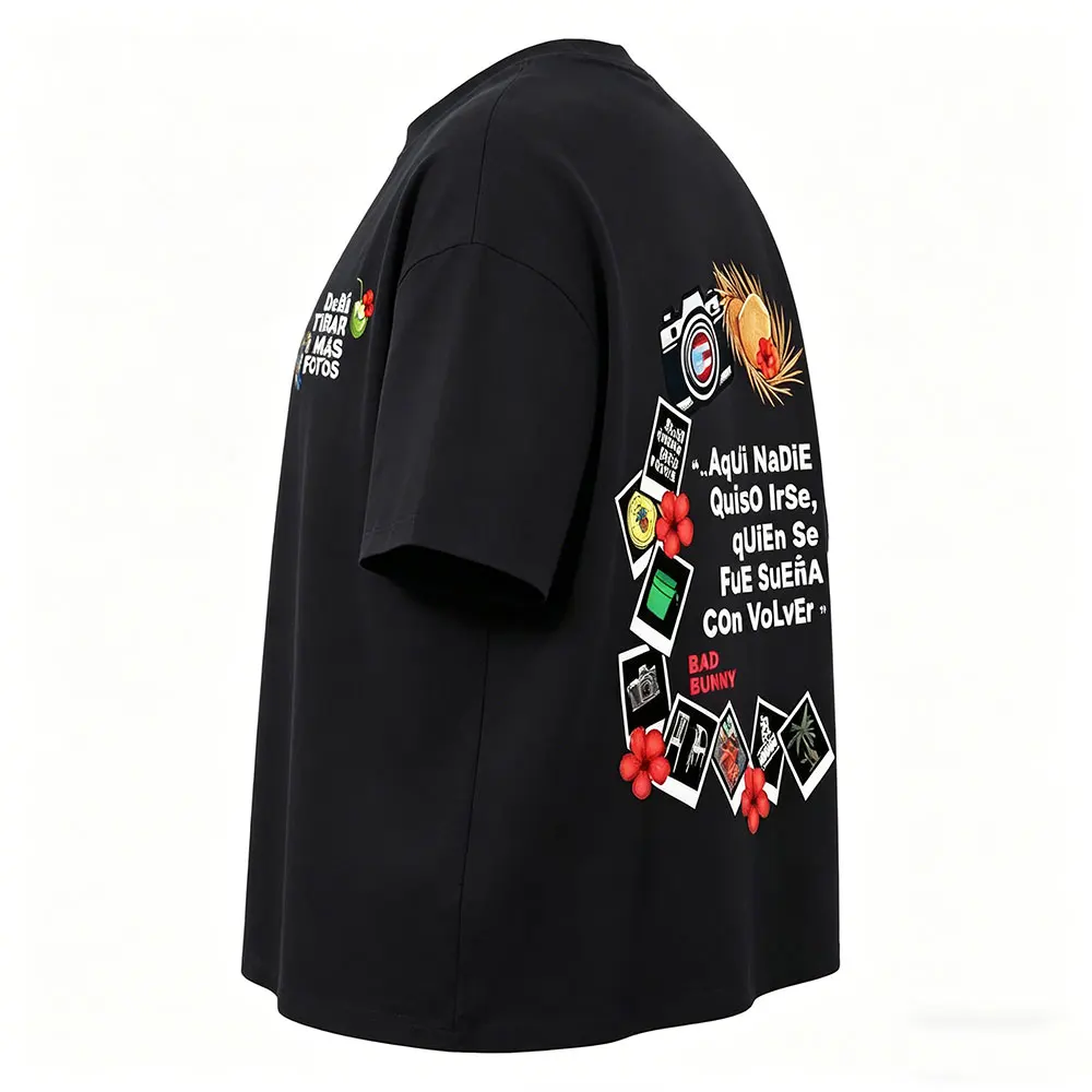 

Rapper Bad Bunny Tshirt Debi Tirar Mas Fotos DTMF World Tour T Shirts Men Women Clothing Fashion Streetwear Male Hip Hop T-shirt