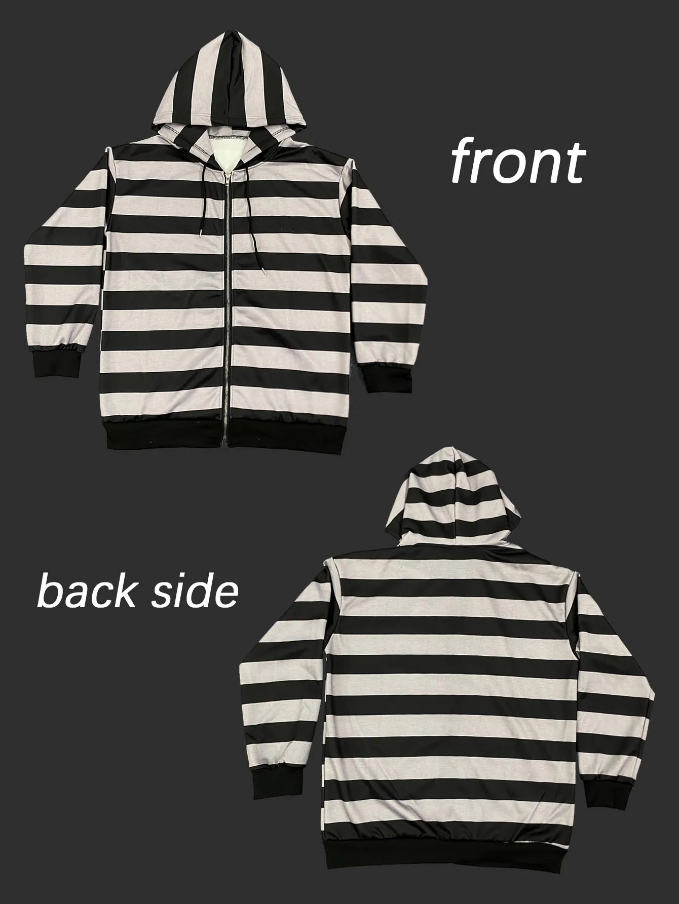 เสื้อฮู้ดลายทางรุ่นลิมิเต็ดอิดิชั่นสำหรับฤดูใบไม้ร่วง ดีไซน์ซิปแบบคาร์ดิแกน สไตล์หลวมสบายๆ รุ่นใหม่ปี 2025 เสื้อแจ็คเก็ตลำลอง