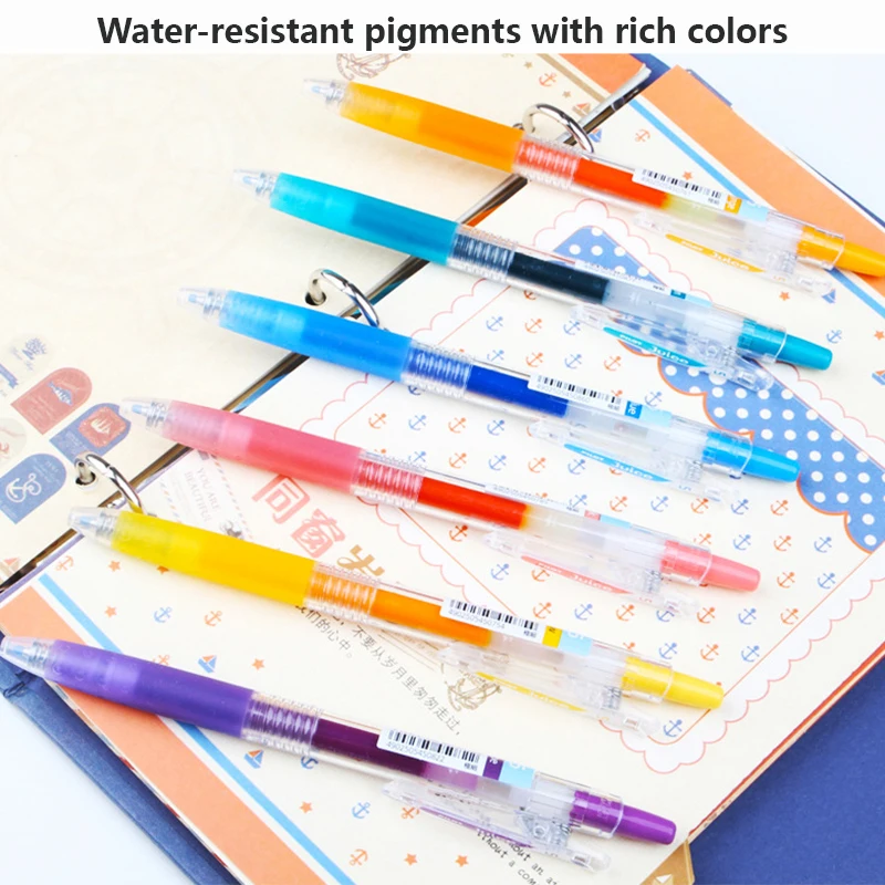 Pilot Juice Gel Pen Set, Multi Point Jelly Colorful Sign Pens Even Ink Output Smooth Writing Stationery Exam Drawing for School