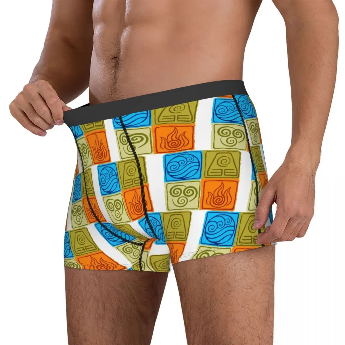 Boxer Underpants Shorts The Four Elements - Avatar The Last Airbender Panties Male Breathable Underwear for Homme Man