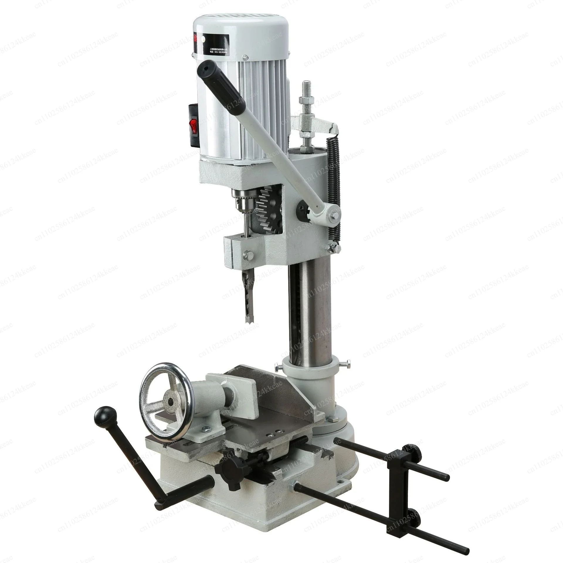 Small Household Woodworking Mortiser, Multifunctional Square Hole Drill & Bench Drill Combo