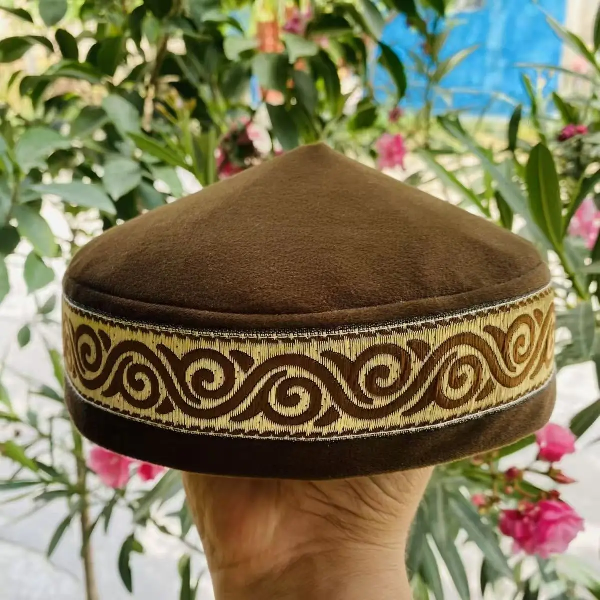 Muslim Caps For Men Clothing Free Shipping Prayer Hat Hand Embroidery Kufi Islamic Hijab Saudi Arabia Jewish Cotton 03593