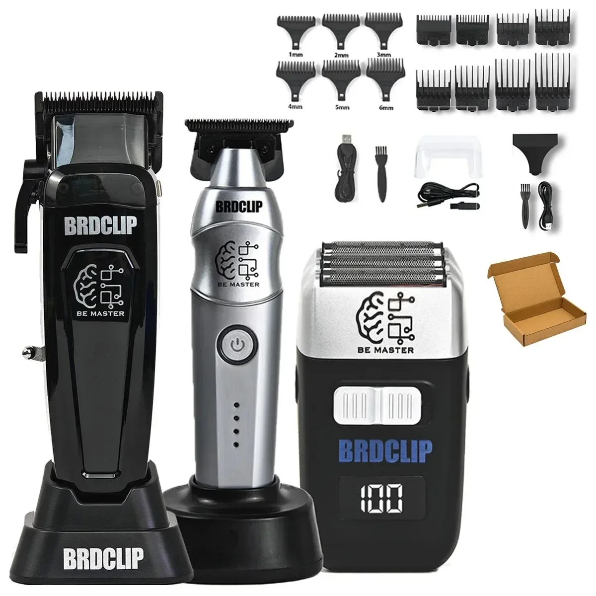 BRD 106 617 609 Professionele elektrische tondeuse Tondeuse DLC-mes met basis 7500 RPM 7000 RPM 7000 RPM Kappersset BRDCLIP