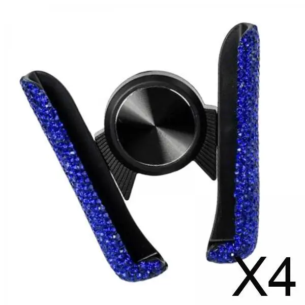 

Автомобильный держатель для мобильного телефона, синий ABS, стразы, накладка на лобовое стекло, нескользящее крепление для приборной панели, вентиляционное отверстие для автомобильных аксессуаров