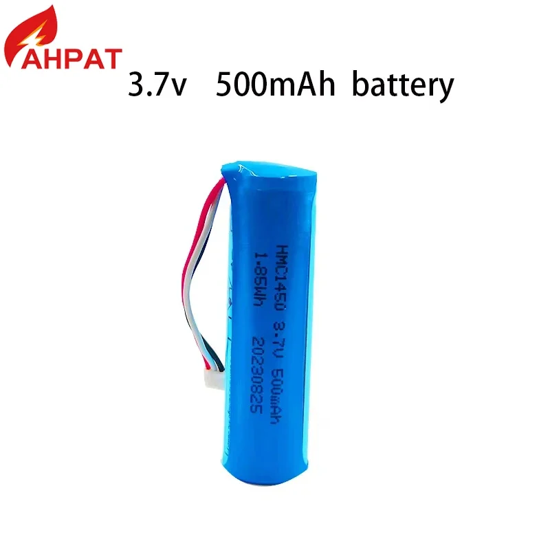 New 3.7V 500mAh Li-ion Battery For 70mai Smart Dash Cam Pro Midrive D02 HMC-1450 Replacement Batterie 3 wire Plug 14x50mm tools