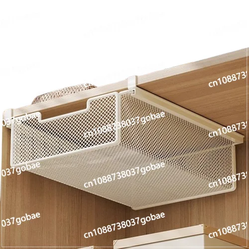 Below the wardrobe drawer hanging basket clothes storage layered rack household hanging space saving clothes finishing baffle