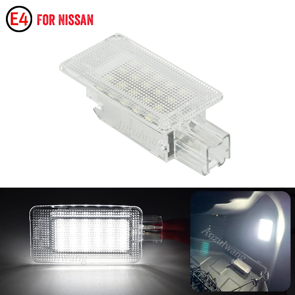 1x Led Interior Boot Trunk Luggage Compartment Light For Nissan Juke Leaf 11-17 Murano 15-21 Rouge 14-19 Versa 07-12 26490-ED000