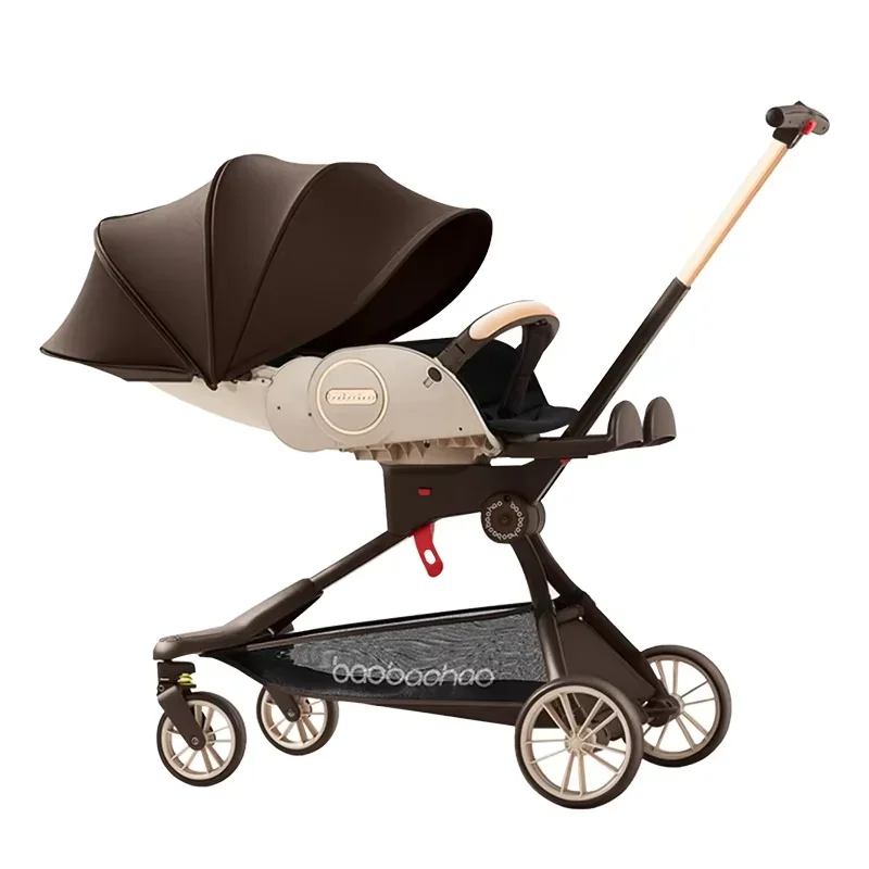 Baobaohao V9 China supply wholesale lightweight baby stroller one step folding baby cart